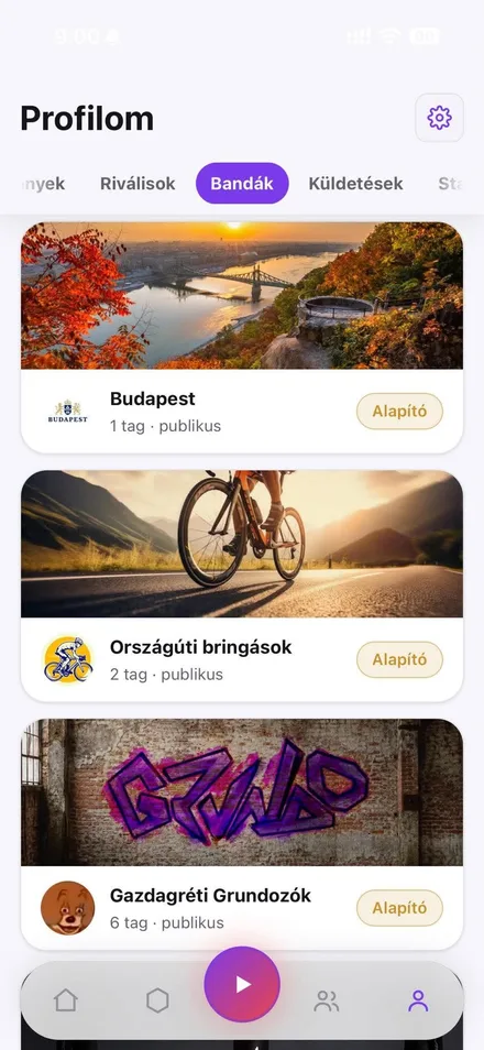 A GRUNDO valódi közösségi felülete bandákkal és közösségi funkciókkal